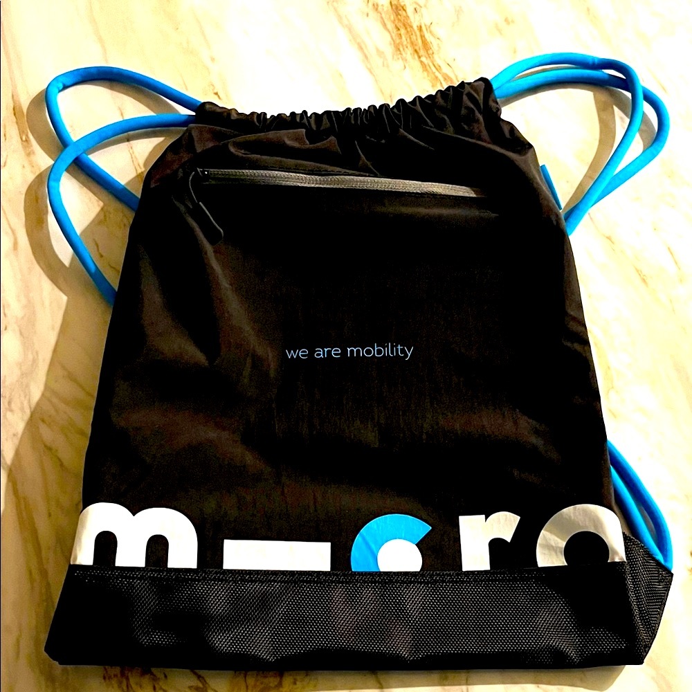 Micro “We Are Mobility” Drawstring Backpacks